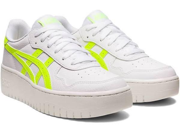 ASICS Women's Japan S Platform - Sportstyle Sneakers - White/Safety Yellow 12