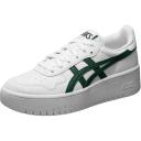 ASICS Women's Japan S Platform - Sportstyle Sneakers - White/Shamrock Green 9