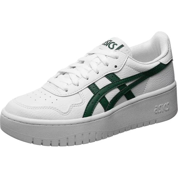 ASICS Women's Japan S Platform - Sportstyle Sneakers - White/Shamrock Green 9