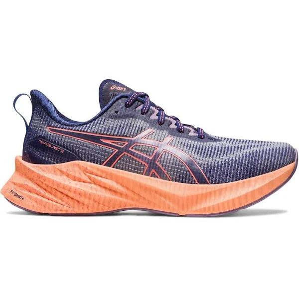 ASICS Women's Novablast 3 Le - Running Shoes - Indigo Blue/Papaya 11