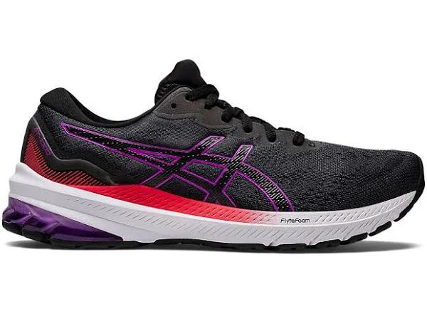 ASICS Women's Running Shoe Black & Orchid GT-1000 11 Running Shoe 8 B