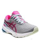 ASICS Women's Running Shoe Piedmont Gray & Pink Glow GT-1000 11 Running Shoe 9 B