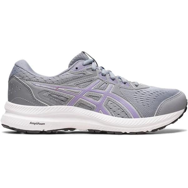 ASICS Women's Running Shoe Sheet Rock & Digital Violet GEL-Contend 8 Running Shoe 10 B