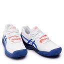 ASICS Womens Gel Resolution 8 Clay Tennis Shoes - White/Lapis Luzili Blue, 6.5