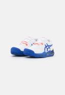 ASICS Womens Gel Resolution 8 Clay Tennis Shoes - White/Lapis Luzili Blue, 6.5