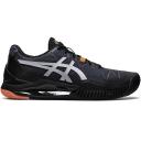 ASICS Womens Gel Resolution 8 Le Clay - Black/Sunrise Red 6