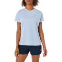 ASICS Womens Silver Short Sleeve Top, M / Blue