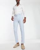 ASOS Design Skinny Smart Pants in Pastel Blue