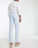 ASOS Design Skinny Smart Pants in Pastel Blue