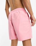 ASOS Design Swim Shorts in Mid Length in Pink