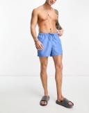 ASOS Design Swim Shorts in Short Length in Blue
