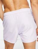 ASOS Design Swim Shorts in Short Length in lilac-Purple