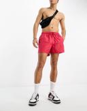ASOS Design Swim Shorts in Short Length in Pink