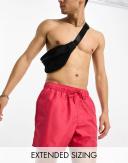 ASOS Design Swim Shorts in Short Length in Pink