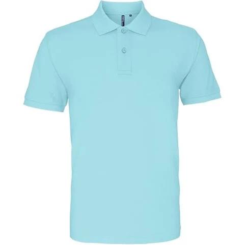 Asquith & Fox Mens Plain Short Sleeve Polo Shirt (Bright Ocean) (2XL)