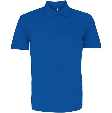 Asquith & Fox Mens Plain Short Sleeve Polo Shirt (Bright Royal) (L)