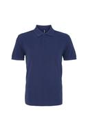 Asquith & Fox Mens Plain Short Sleeve Polo Shirt Denim Mens Polo Shirt