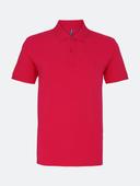 Asquith & Fox Mens Plain Short Sleeve Polo Shirt (Hot Pink) (M)