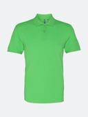 Asquith & Fox Mens Plain Short Sleeve Polo Shirt Lime Mens Polo Shirt