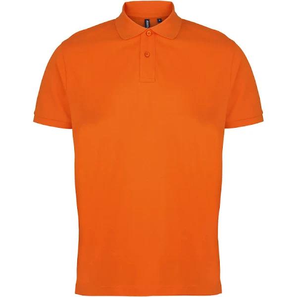 Asquith & Fox Mens Plain Short Sleeve Polo Shirt (Orange) (M)