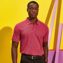 Asquith & Fox Mens Plain Short Sleeve Polo Shirt (Red Heather) (S)