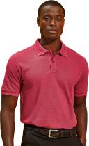 Asquith & Fox Mens Plain Short Sleeve Polo Shirt (Red Heather) (S)