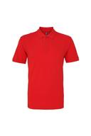 Asquith & Fox Mens Plain Short Sleeve Polo Shirt Red Mens Polo Shirt