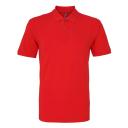 Asquith & Fox Mens Plain Short Sleeve Polo Shirt Red Mens Polo Shirt