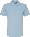 Asquith & Fox Mens Plain Short Sleeve Polo Shirt Sky Mens Polo Shirt