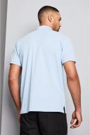 Asquith & Fox Mens Plain Short Sleeve Polo Shirt Sky Mens Polo Shirt