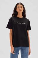 Assembly Label Everyday Organic Logo Tee True Black/White | Coyote Boutique 10