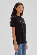 Assembly Label Everyday Organic Logo Tee True Black/White | Coyote Boutique 10