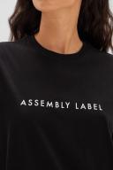 Assembly Label Everyday Organic Logo Tee True Black/White | Coyote Boutique 10