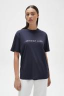 Assembly Label Everyday Organic Logo Tee True Navy/White | Coyote Boutique 12