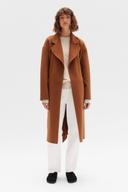 Assembly Label Sadie Single Breasted Coat - Burnt Ochre XS/S