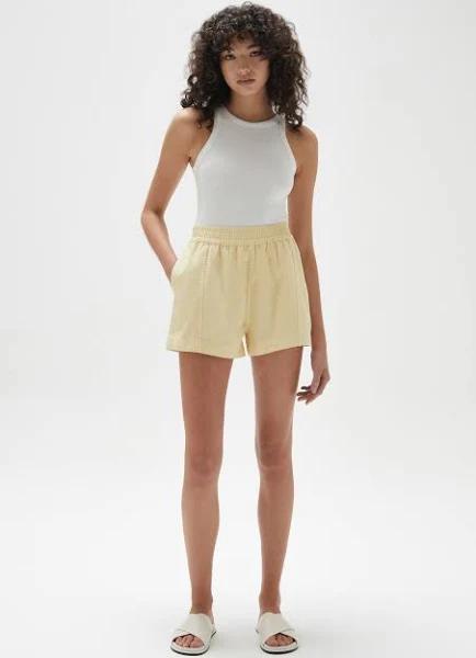 Assembly Label - Women's Maia Twill Short - Lemon - Size: 10