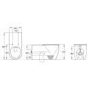 ASTA Care Tornado Wall Faced Pan Toilet Suit with Cistern