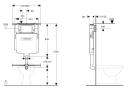 ASTA Care Tornado Wall Faced Pan Toilet Suit with Cistern