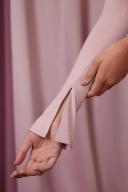 Asymmetric Single Sleeve Mini Dress in Mauve, 4