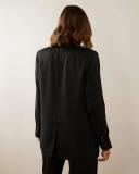 Atmos&Here - Women's Black Blazers - Aubrielle Satin Blazer - Size 6 at The Iconic