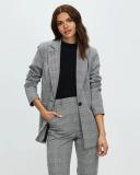 Atmos&Here - Women's Black Blazers - Carlie Check Blazer - Size 6 at The Iconic