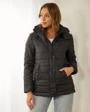 Atmos&Here - Women's Black Puffer Jackets - Alpine Puffer Jacket - Size 16 at The Iconic