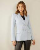 Atmos&Here - Women's Blue Jackets - Allura Tweed Blazer - Size 10 at The Iconic