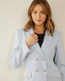 Atmos&Here - Women's Blue Jackets - Allura Tweed Blazer - Size 12 at The Iconic