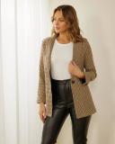 Atmos&Here - Women's Brown Blazers - Sharon Wool Blend Blazer - Size 12 at The Iconic