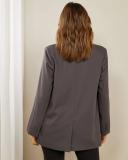 Atmos&Here - Women's Grey Blazers - Lina Oversized Blazer - Size 6 at The Iconic