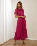 Atmos&Here - Women's Pink Midi Dresses - Hallie Midi Dress - Size 8 at The Iconic