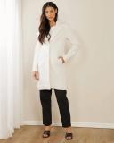 Atmos&Here - Women's White Coats - Harriette Boucle Coat - Size 10 at The Iconic