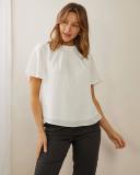 Atmos&Here - Women's White Workwear Tops - Martina Blouse - Size 16 at The Iconic