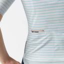 Attaquer Womens A-Line Jersey Fine Stripe L Light Blue AU446839